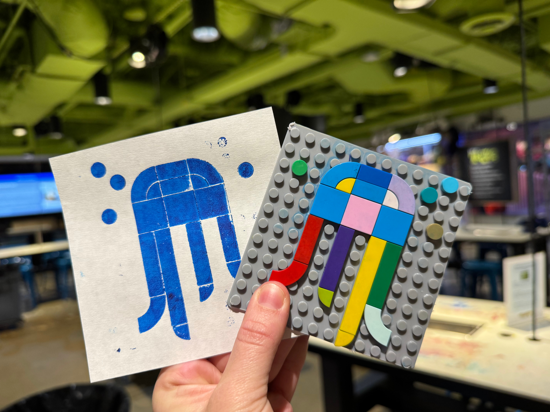 Letterpress with LEGO® Bricks